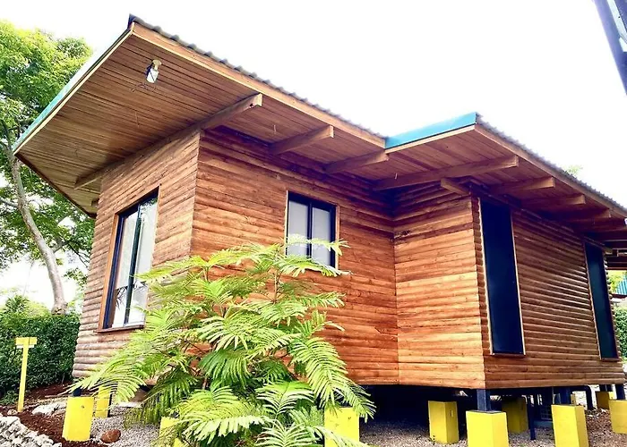 Hoja Azul - Sustainable Teak Modern Cabin In Hojancha