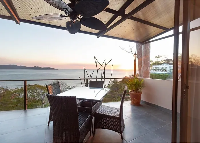 Modern Studio Apartment With Covered Balcony, Full Kitchen, And Stunning Ocean Views