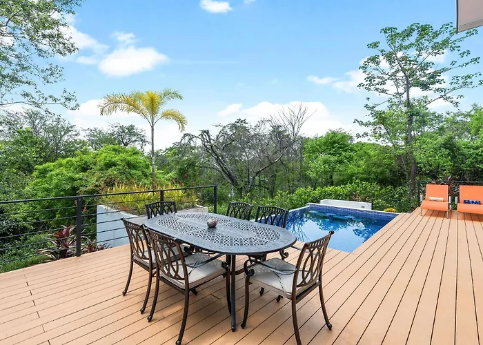 Villa With Minimalist Design & Scenic Deck With Private Infinity Pool And Jungle Views