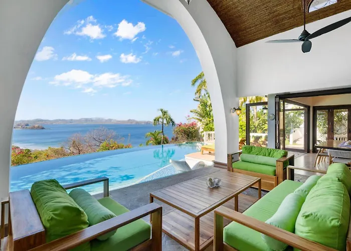 Dreamy Spanish-Style Villa With Sweeping Ocean Views, Elegant Nautical Design & Giant Infinity Pool