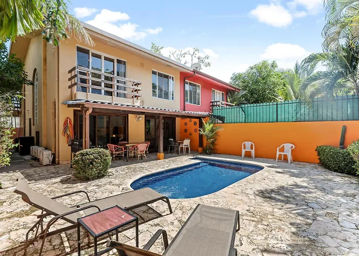 Charming Duplex In Playa Potrero Surfside Community, With A Private Pool, Cozy Interior And Walkable Access To The Beach