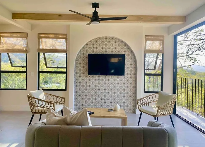 Private Home In Playa Potrero Near Flamingo With Infinity Pool, 9 Minute Walk To Beach, Ocean, Mountain, Nature Views, Tv And Ac In Every Room